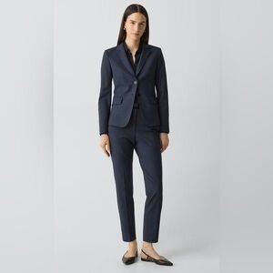 Theory Suit in Good Wool - Nocturn Navy (Carissa Blazer sz 2, Treeca Pant sz 0)